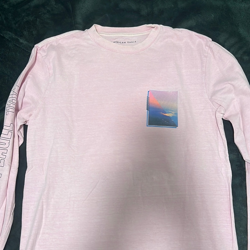 AMERICAN EAGLE PINK MEN CREWNECK